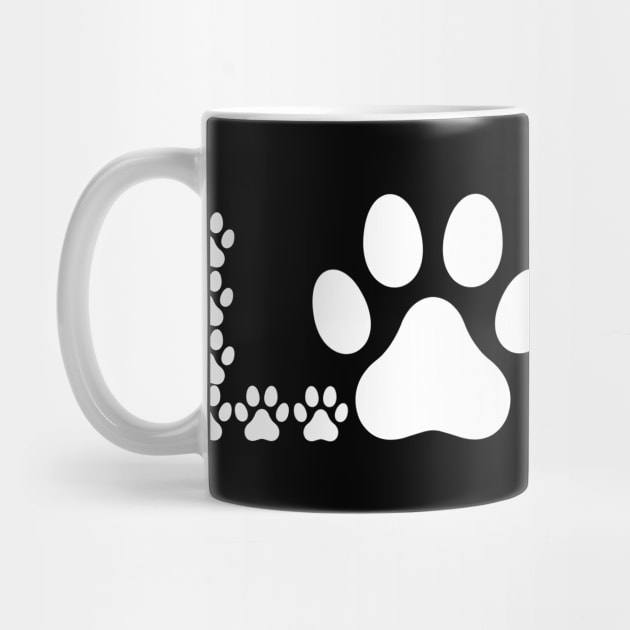 Dog Lover Paw Print for Dog Mom's by Shirts by Jamie